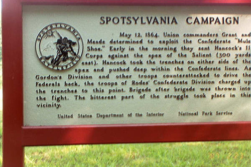 Spotsylvania Historical Marker