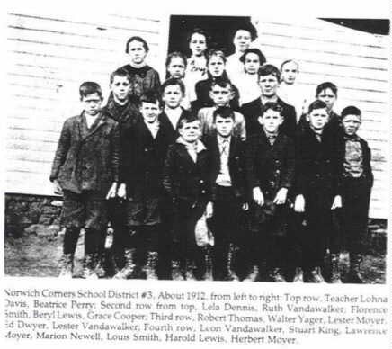 1912 Students Norwich Corners Schoolhouse